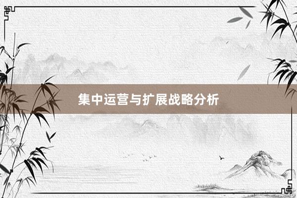 集中运营与扩展战略分析