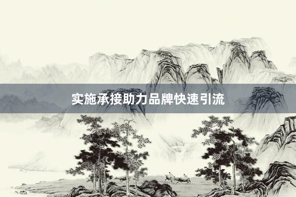 实施承接助力品牌快速引流