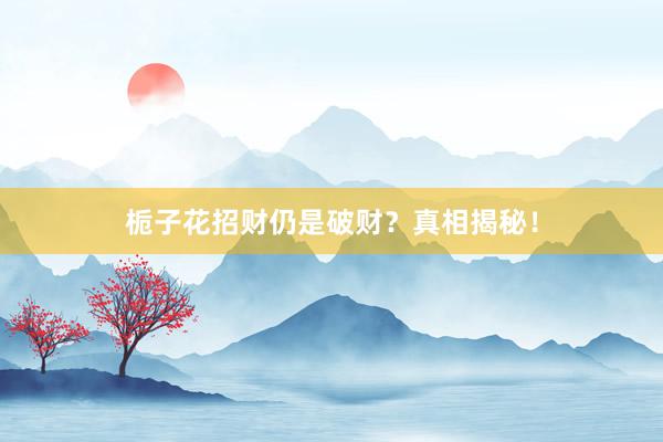 栀子花招财仍是破财？真相揭秘！